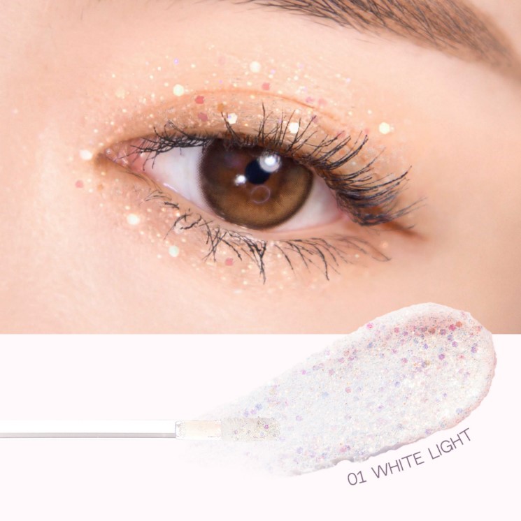 Flynn Lightcatcher Liquid Glitter Eyeshadow | Long Lasting, Quick Drying, Lightweight Water Texture, No Fall-out | K Beauty High-Impact Eye Looks